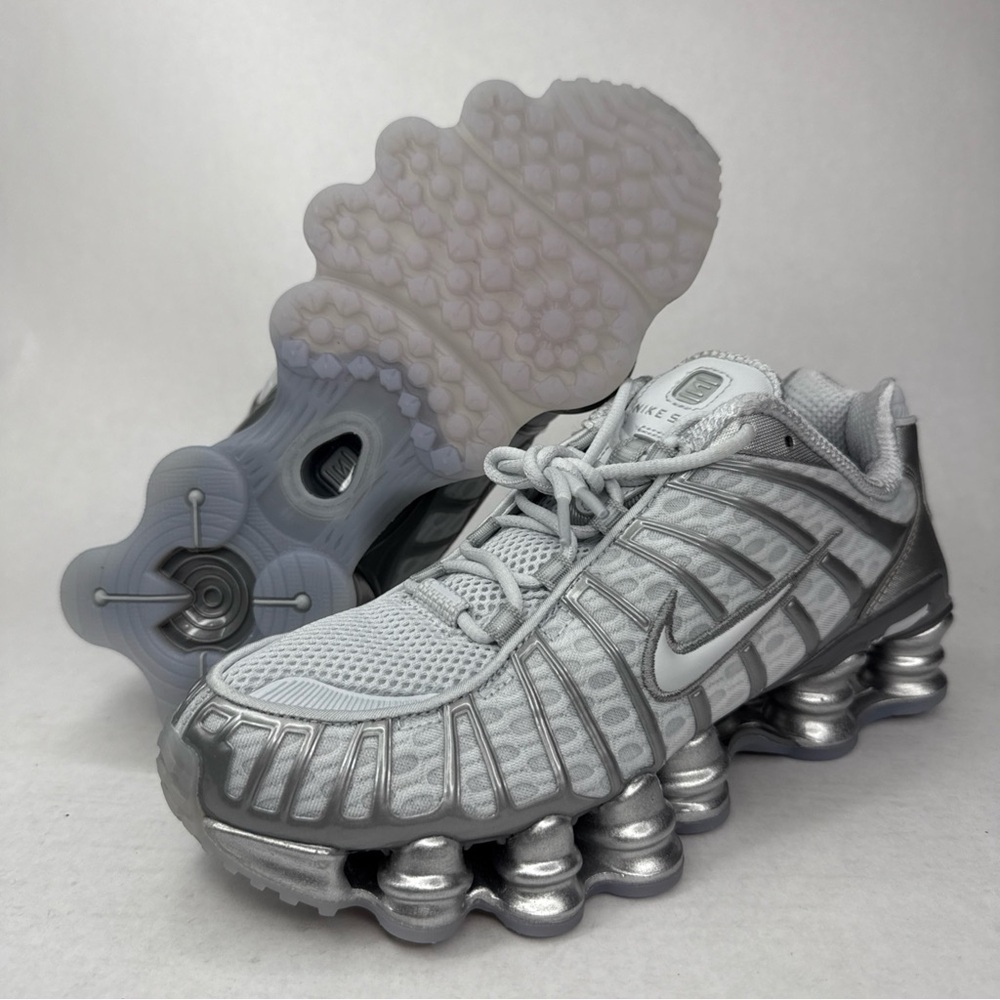 Nike Shox TL Tlx Pure Platinum-Chrome Women’s Size 7.5 AR3566-003